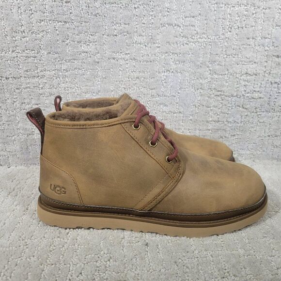 UGG Neumel Weather II Men\'s Size US 10 Chestnut Leather Chukka Boots. NEW main image 9